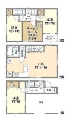 Kolet武蔵白石の物件間取画像